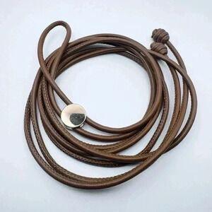 Coffee Color Cord Belt
